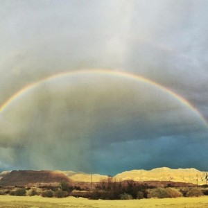 Double Rainbow over Shoshone Village