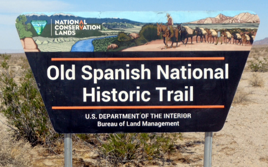 Old Spanish National Historic Trail sign