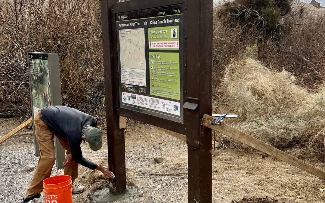 Partners and Volunteers Band Together to Improve Signage at China Ranch Trailhead