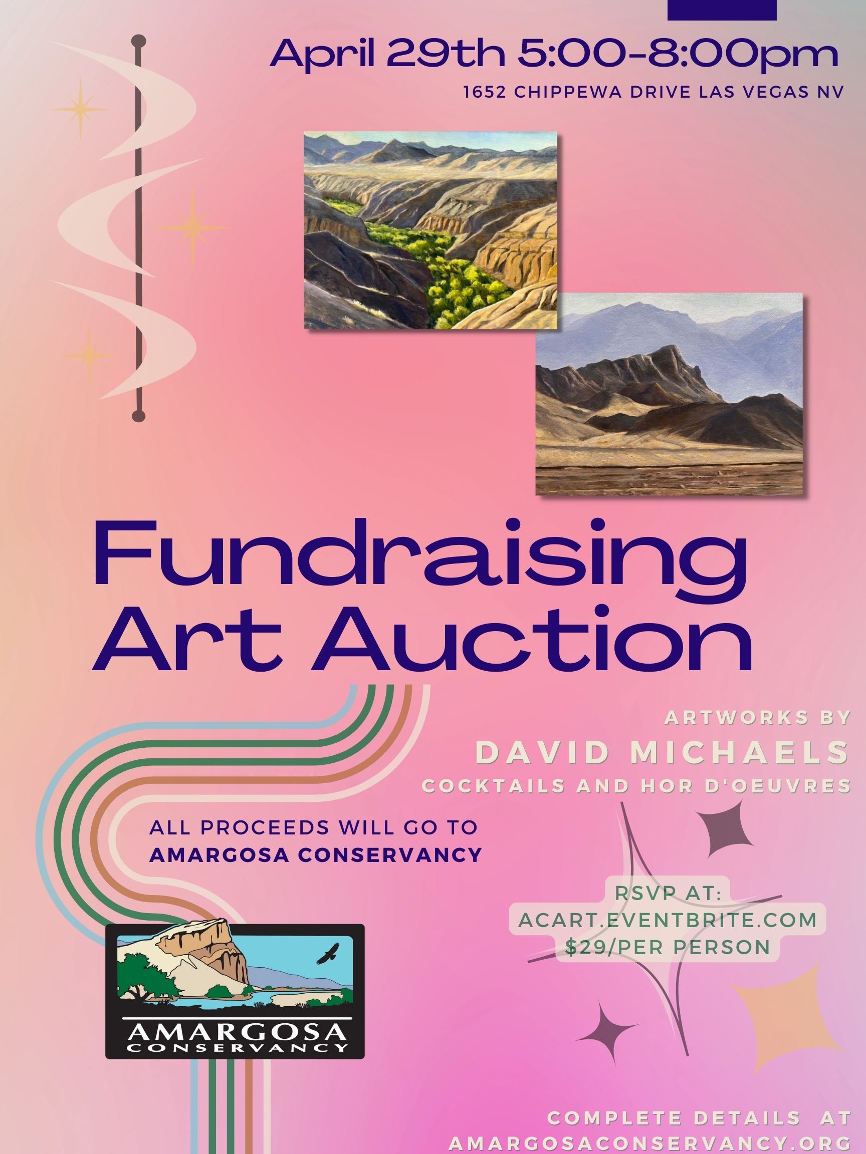 Art Auction Fundraiser featuring work by David Michaels